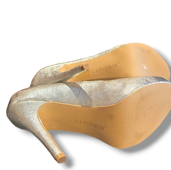 Womens peep toe heels - Picture 4 of 6